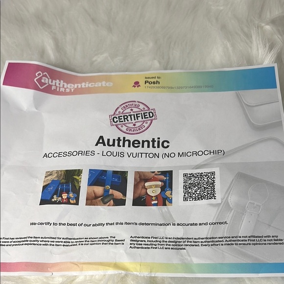 Louis Vuitton Vivienne Bag Charm. COA included. KK474 - Picture 3 of 4